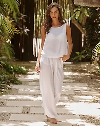 Pantalon en gaze