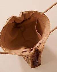 Sac en paille tressé à la main