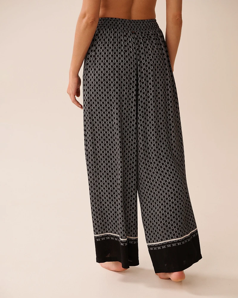 Printed Gauze Pants