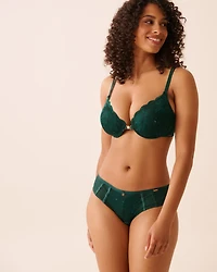 Soutien-gorge push-up fermeture avant demi-buste