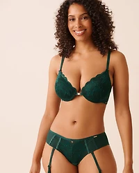 Soutien-gorge push-up fermeture avant demi-buste