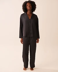 Ensemble pyjama manches longues en satin