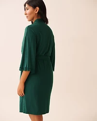 Lace Trim Modal Kimono