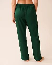 Ensemble pyjama en satin jacquard à rayures