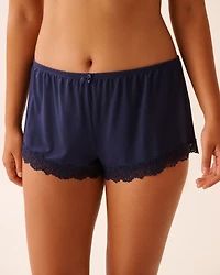 Short en modal avec bordures dentelle
