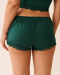 Lace Trim Modal Shorts