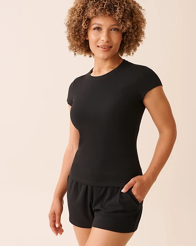T-shirt en modal côtel
