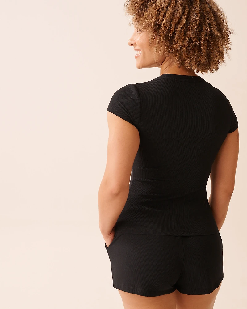 T-shirt en modal côtel