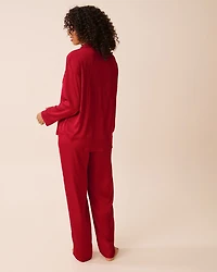 Long Sleeve Satin Pajama Set