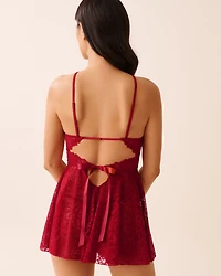 Cross-front Lace Babydoll