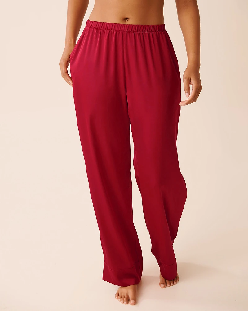 Long Sleeve Satin Pajama Set