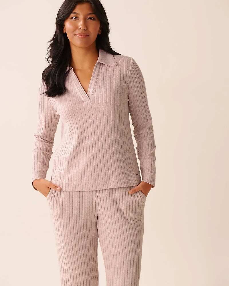 Ribbed Long Sleeve Shirt