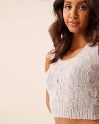Cable-Knit Crop Cami