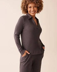 Ribbed Long Sleeve Shirt