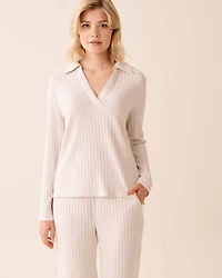 Ribbed Long Sleeve Shirt