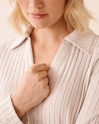 Ribbed Long Sleeve Shirt