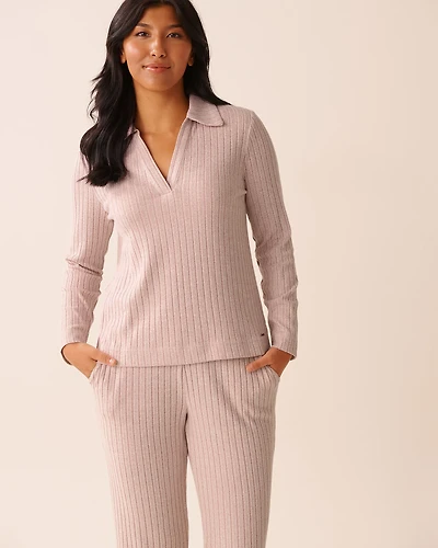 Ribbed Long Sleeve Shirt