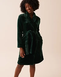Robe de chambre en peluche douce