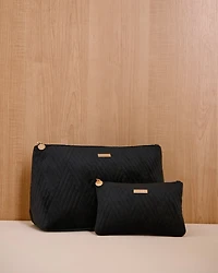 2-in-1 Velvet Cosmetic Bag