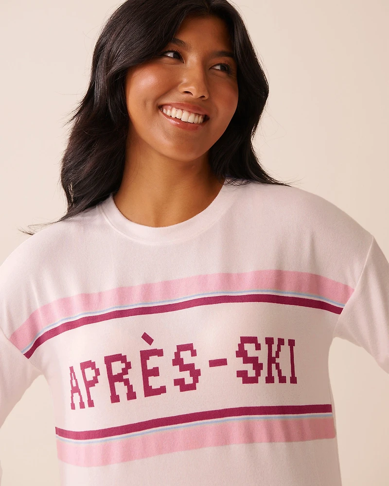 Après-ski Print Recycled Fibers Long Sleeve Shirt