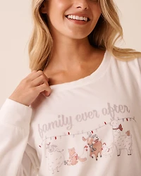 Chandail manches longues ourson en velours doux