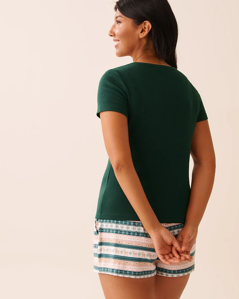 Ribbed Henley T-shirt