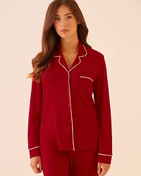 Comfort & Joy Print Super Soft Button-down Shirt