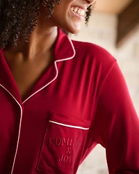 Comfort & Joy Print Super Soft Button-down Shirt