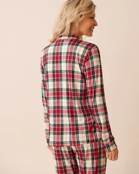 Chemisier manches longues ultra doux imprimé Comfort & Joy