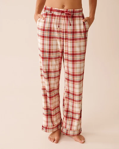 Farm Friends Print Soft Velour Pajama Pants