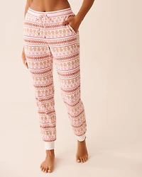 Sheep Print Waffle Knit Jogger Pajama Pants