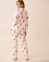 Ensemble pyjama en polaire imprimé ours