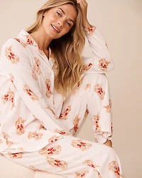 Ensemble pyjama en polaire imprimé ours