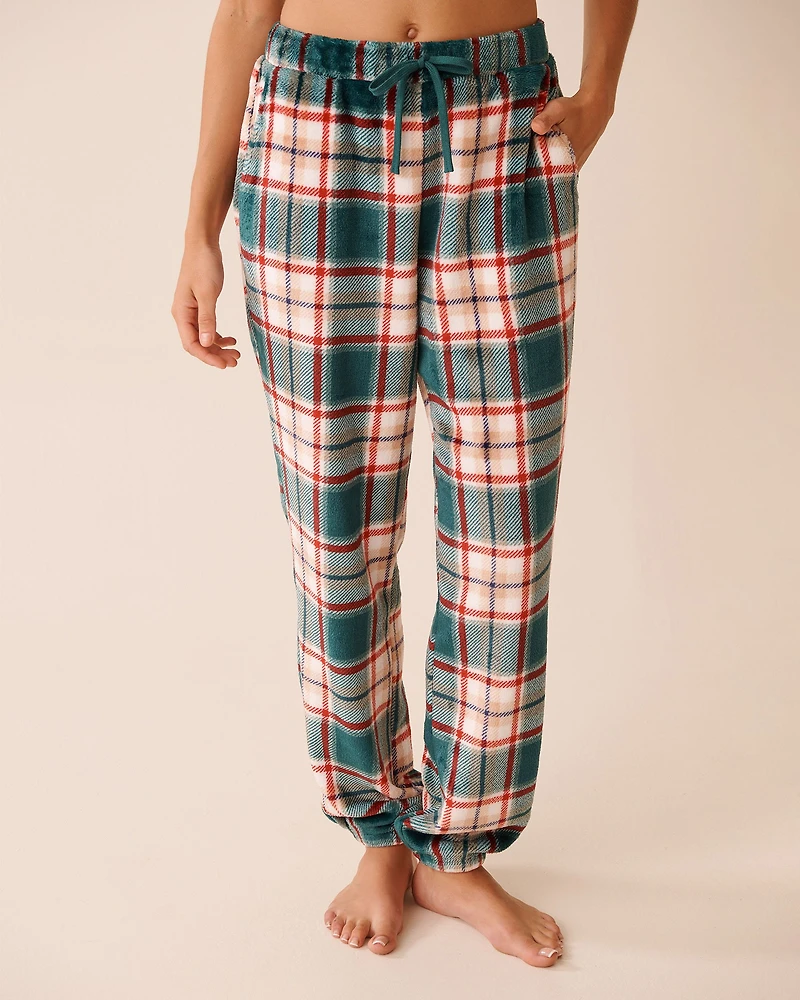 Ensemble pyjama en peluche douce imprimé cerf
