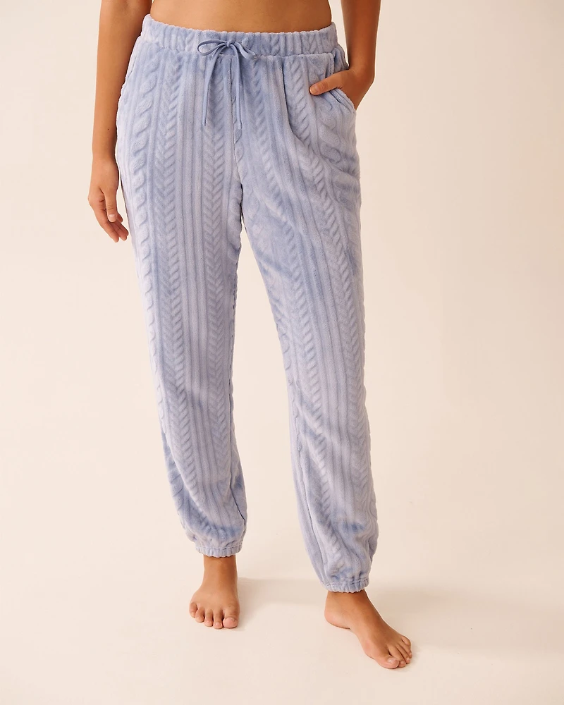 Deer Print Soft Plush PJ Set