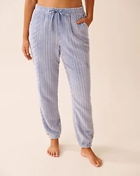 Deer Print Soft Plush PJ Set