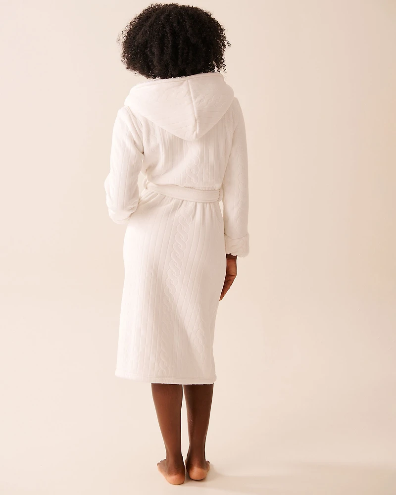 Robe de chambre luxueuse à capuchon