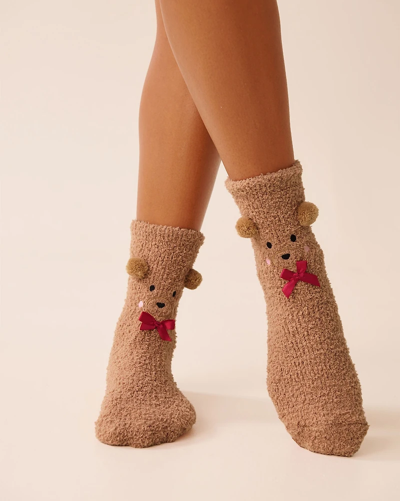 Plush Deer Socks