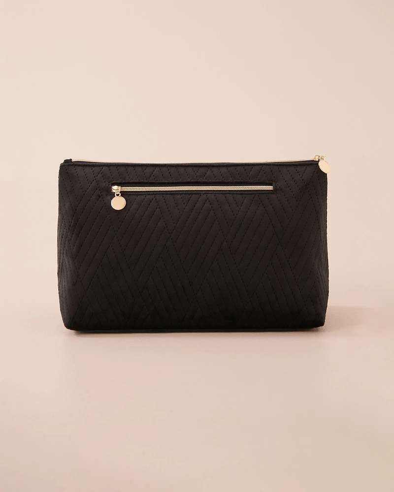 2-in-1 Velvet Cosmetic Bag