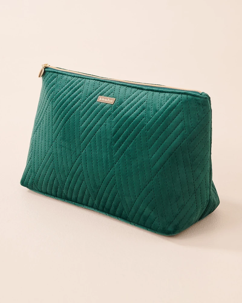 2-in-1 Velvet Cosmetic Bag