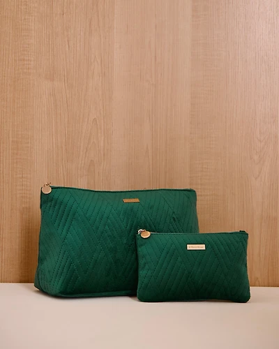 2-in-1 Velvet Cosmetic Bag