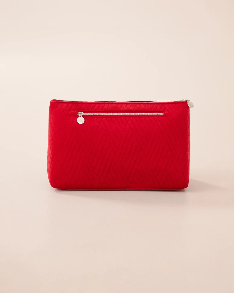 2-in-1 Velvet Cosmetic Bag