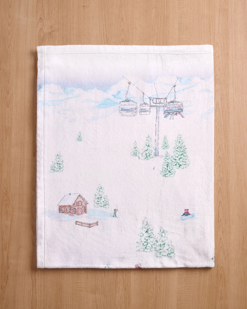 Couverture après-ski en peluche douce