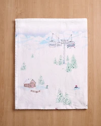 Couverture après-ski en peluche douce