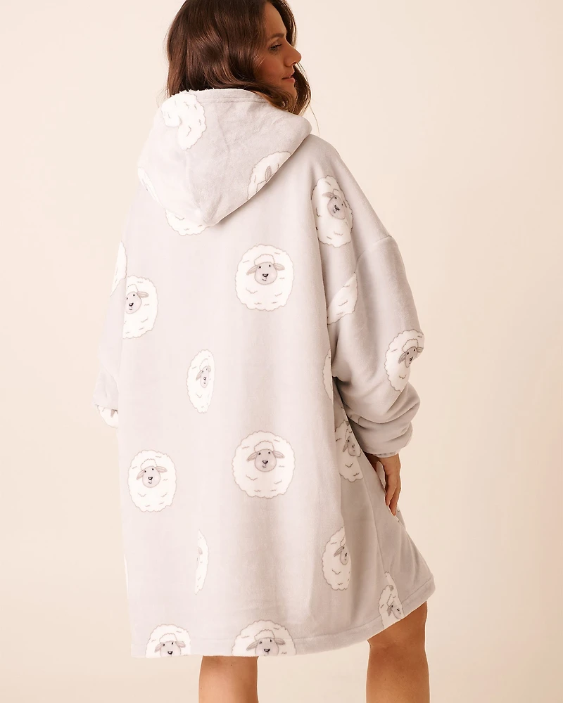 Sheep Soft Plush Oversized Hoodie