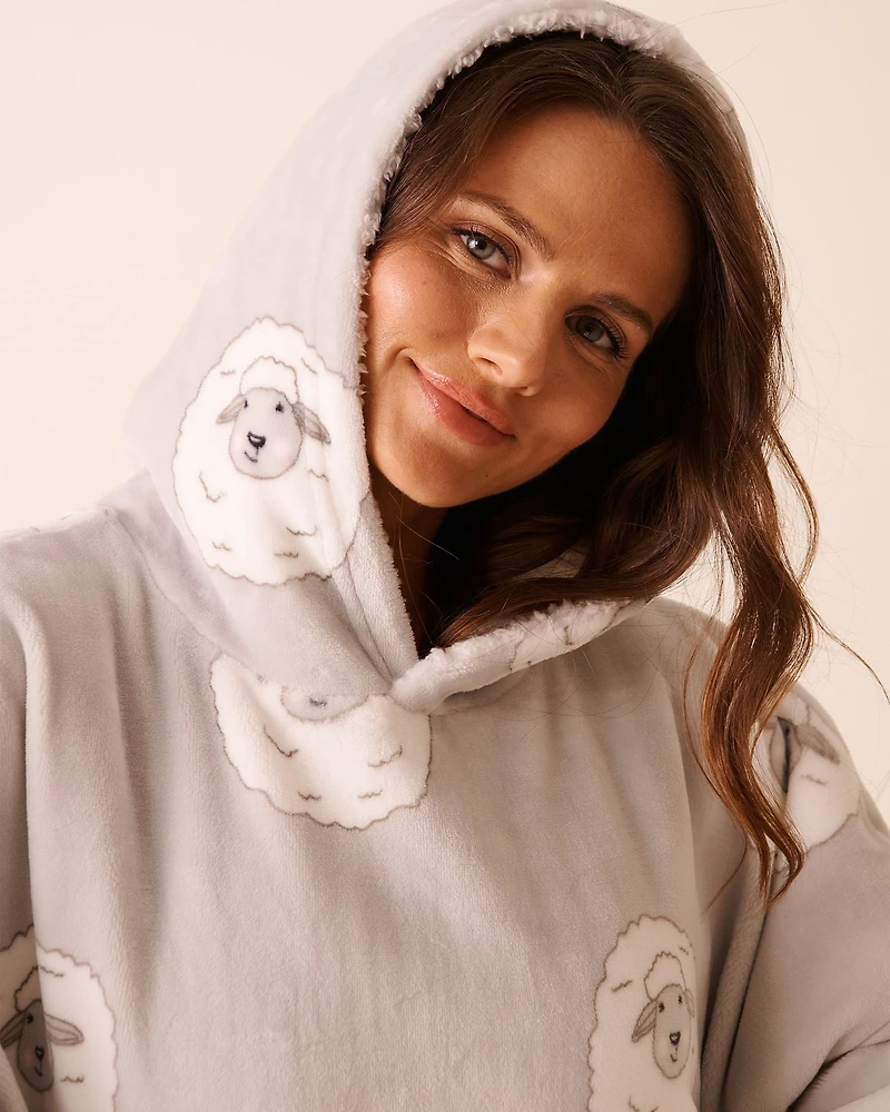 Sheep Soft Plush Oversized Hoodie