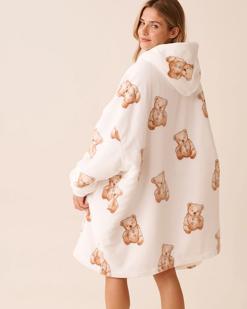 Chandail surdimensionné en peluche douce motif mouton