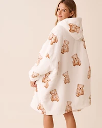 Chandail surdimensionné en peluche douce motif mouton