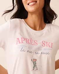 T-shirt ultra doux imprimé après-ski