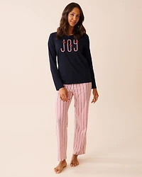 Gingerbread Print Cotton PJ Set